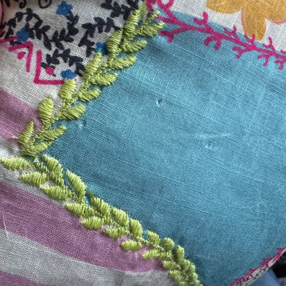 Anthropologie Multicolor Patchwork Bomber Jacket - Picture 3 of 3
